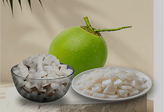 Frozen Coconut Chunks & Cubes